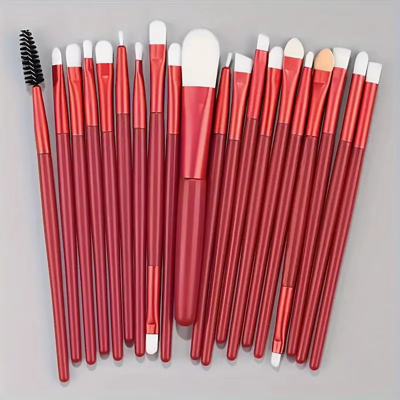 20Pcs Makeup Brushes Set Eyeliner Brush Blending Brush Makeup Brush for Cheeks Eye Cosmetic Foundation Brush with Makeup Sponge