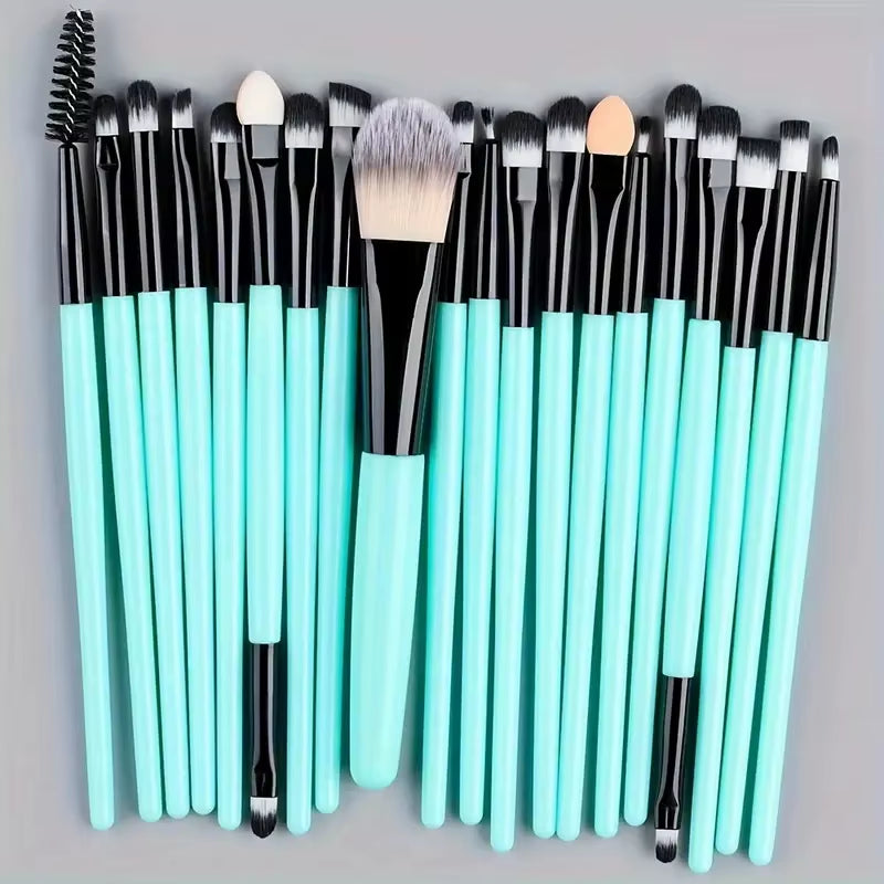 20Pcs Makeup Brushes Set Eyeliner Brush Blending Brush Makeup Brush for Cheeks Eye Cosmetic Foundation Brush with Makeup Sponge