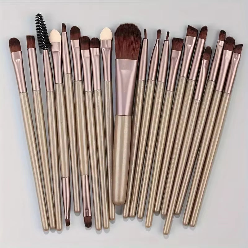 20Pcs Makeup Brushes Set Eyeliner Brush Blending Brush Makeup Brush for Cheeks Eye Cosmetic Foundation Brush with Makeup Sponge