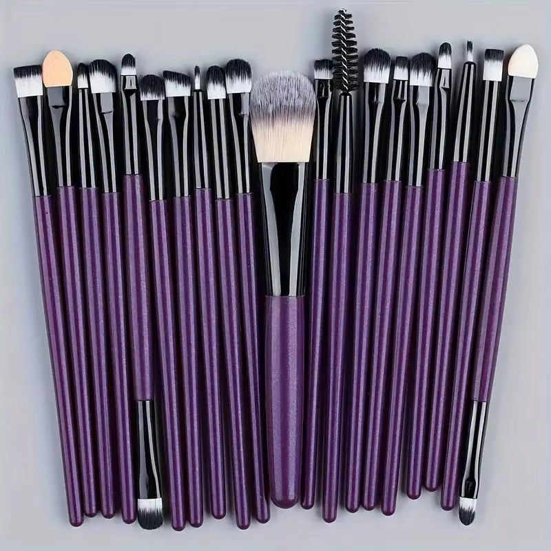 20Pcs Makeup Brushes Set Eyeliner Brush Blending Brush Makeup Brush for Cheeks Eye Cosmetic Foundation Brush with Makeup Sponge